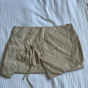 Tan Women's Wrap Skort